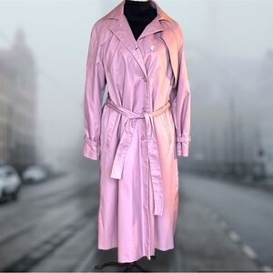 Womens Cyclone Vintage Trench Coat Mauve Size 10